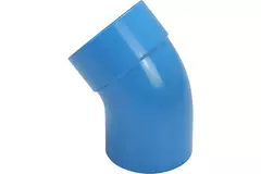Wavin Ventiza 45 grader böj PVC rund med diameter 125 mm M/S