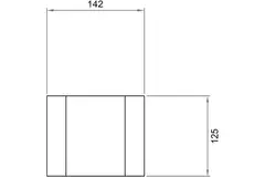 Wavin Ventiza m-uttag för stickpropp PVC rund 125 mm SN4