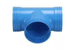Wavin Ventiza T-stycke 90 grader PVC runt 160 mm M/M/M