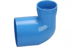 Wavin Ventiza ändstycke 90 grader PVC runt 125x80x100 mm M/M