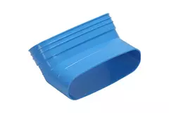 Wavin Ventiza Böj 45 grader PVC oval 195x80 mm vertikal M/S