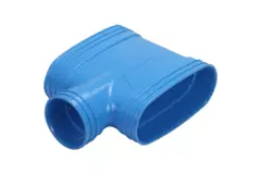 Wavin Ventiza T-stycke PVC oval 195x80 mm M/M/M