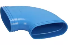 Wavin Ventiza Böj 90 grader PVC oval 195x80 mm horisontell M/M