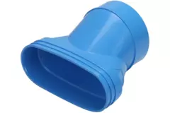Wavin Ventiza Övergång PVC oval 195x80 mm till 125 mm excentrisk M/S