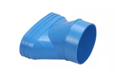 Wavin Ventiza Övergång PVC oval 195x80 mm till 125 mm excentrisk M/S