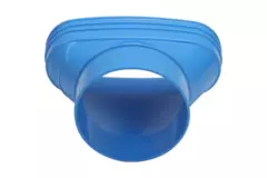 Wavin Ventiza Övergång PVC oval 195x80 mm till 125 mm excentrisk M/S