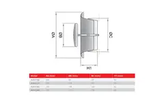 Avgasventil 100 mm med friktionsfjädrar - AVP-C100