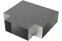 T-stycke (vinklat) 90 grader 220x80 mm - 170x80 mm för rökkanalsystem