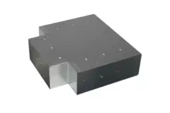 T-stycke (vinklat) 90 grader 220x80 mm - 170x80 mm för rökkanalsystem