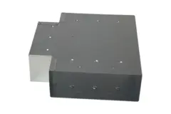 T-stycke (vinklat) 90 grader 220x80 mm - 170x80 mm för rökkanalsystem