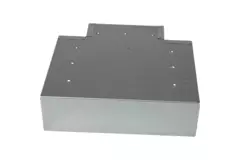 T-stycke (vinklat) 90 grader 220x80 mm - 170x80 mm för rökkanalsystem