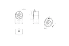 Kanalfläkt axial 900 mm - AL 900 D6 02 CFG
