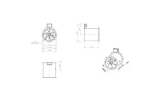 Axial 315 mm rökgasfläkt med kanal F300- AL 315 D4 F3 01 CFG