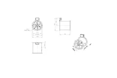 Axial 315 mm rökgasfläkt med kanal F300- AL 315 D2 F3 01 CFG
