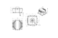 Takfläkt vertikal konstant tryckreglering - DVA 250 EC O CRK 01