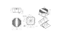 Takfläkt vertikal konstant tryckreglering - DVA 450 EC O CRK 02