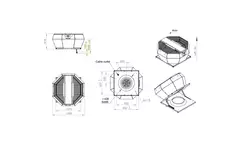Takfläkt vertikal konstant tryckreglering - DVA 500 EC O CRK 01