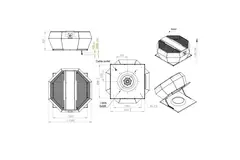 Takfläkt vertikal konstant tryckreglering - DVA 560 EC O CRK 01