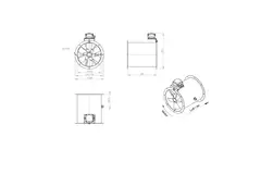 Kanalfläkt, axial 315 mm - AL 315 D2 03 CFG