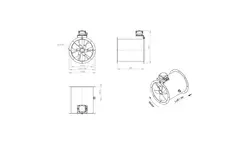 Kanalfläkt, axial 315 mm - AL 315 D42U 01 CFG