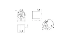 Kanalfläkt 355 mm axial - AL 355 D2 02 CFG