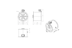 Axial kanalfläkt 400 mm - AL 400 D2 03 CFG