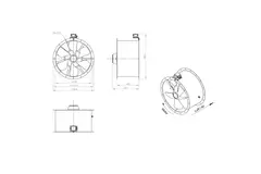 Kanalfläkt axial 710 mm - AL 710 D6 01 CFG