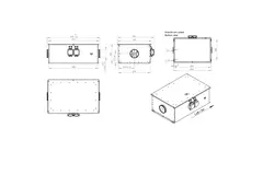 Rörfläkt 150 mm isolerad energieffektiv - EM DUO 150 EC K 01