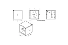 Lådfläktmotor luftflöde utomhus - MPC T 560 EC K01