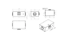 Rörfläkt 200 mm isolerad energieffektiv - EM DUO 200 EC K 01
