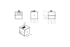 Boxfläkt motor utomhus linjärt flöde - MPC TI 500 EC K01