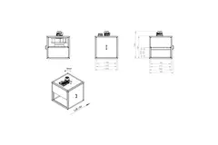 Boxfläkt motor utomhus linjärt flöde - MPC TI 560 EC K01