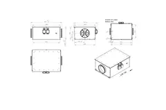 Rörfläkt 280 mm isolerad energieffektiv - EM DUO 280 EC K 01