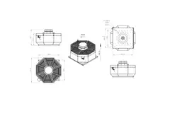 Takfläkt vertikal metall - DVL 560 D4 RK 02