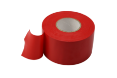 PVC-tejp röd 50 mm bred - rulle 33 m
