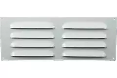 Rektangulärt spårgaller, metall 260x105, vit  - MR26105
