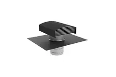 Econox CTM ventilationshuv 250 mm aluminium antracit med täckstycke