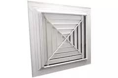 Spaltdiffusor med 4-sidig luftfördelning MDCD4-300/445 - RAL9016