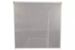 Perforerad takplatta 600 x 600 mm för infällning i systemtak - RAL9010