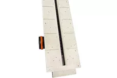 Ergovent ramlös spaltdiffusor 1050 mm med anslutningsdiameter 90 mm - modulär - 1 slits