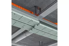 Ergovent ramlös spaltdiffusor 1050 mm med anslutningsdiameter 90 mm - modulär - 1 slits