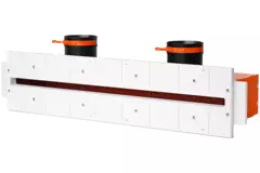 Ergovent ramlöst spaltdiffusor 600 mm med anslutningsdiameter 75 mm - profil