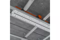Ergovent ramlöst spaltdiffusor 600 mm med anslutningsdiameter 75 mm - profil