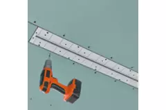 Ergovent ramlöst spaltdiffusor 600 mm med anslutningsdiameter 75 mm - profil