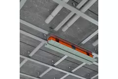 Ergovent ramlös spaltdiffusor 1050 mm med anslutningsdiameter 75 mm - modulär - 1 slits