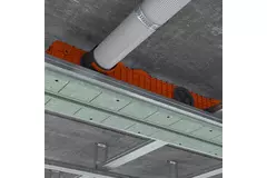 Ergovent putsbar ramlös linjär ventilationsgaller 1000 mm med anslutningsdiameter 75 mm – profil