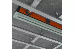 Ergovent putsbar ramlös linjär ventilationsgaller 1000 mm med anslutningsdiameter 75 mm – standard