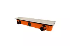 Ergovent ramlös spaltdiffusor 1050 mm med anslutningsdiameter 90 mm - modulär - 1 slits