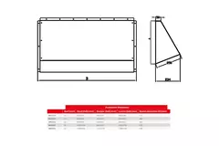 Maxivent väderskyddshuv för M4540 horisontell lågprofil - HD