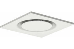 Takluftdon stål runt luftutlopp för till- och frånluft 595x595 mm - 160 mm - RAL 9010